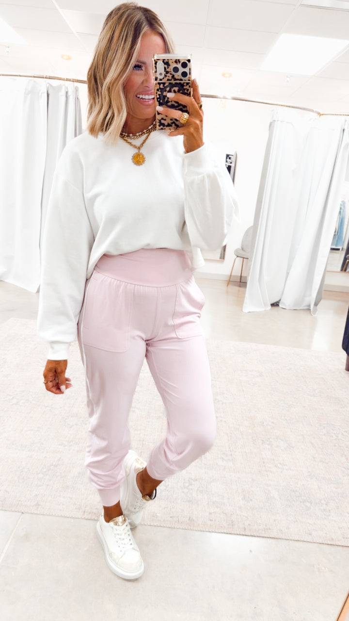 The Butter Flex Joggers-Sweet Pink