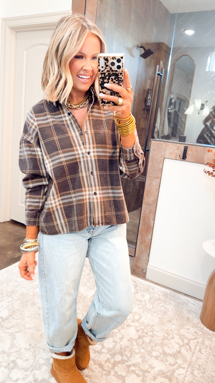 The Briggs Flannel Top