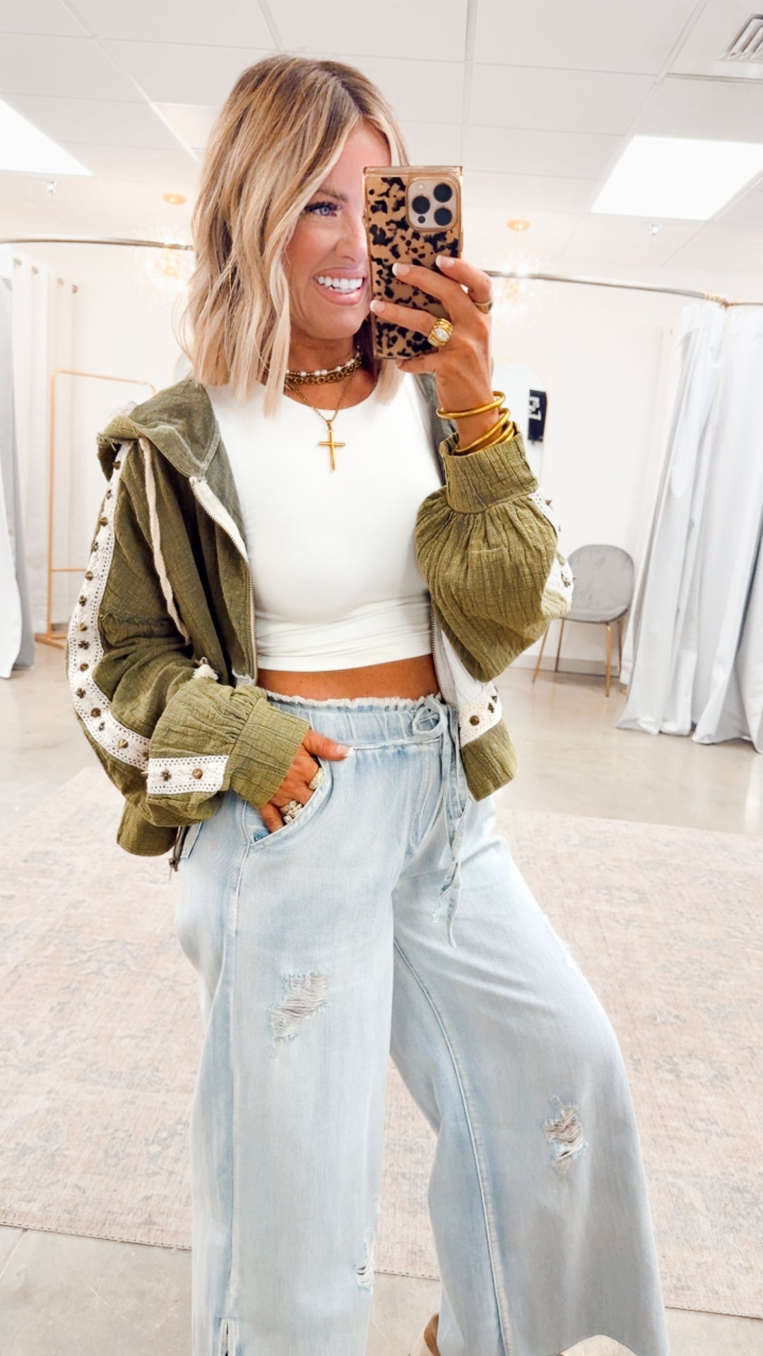 Free Spirit Lightweight Jacket-Olive