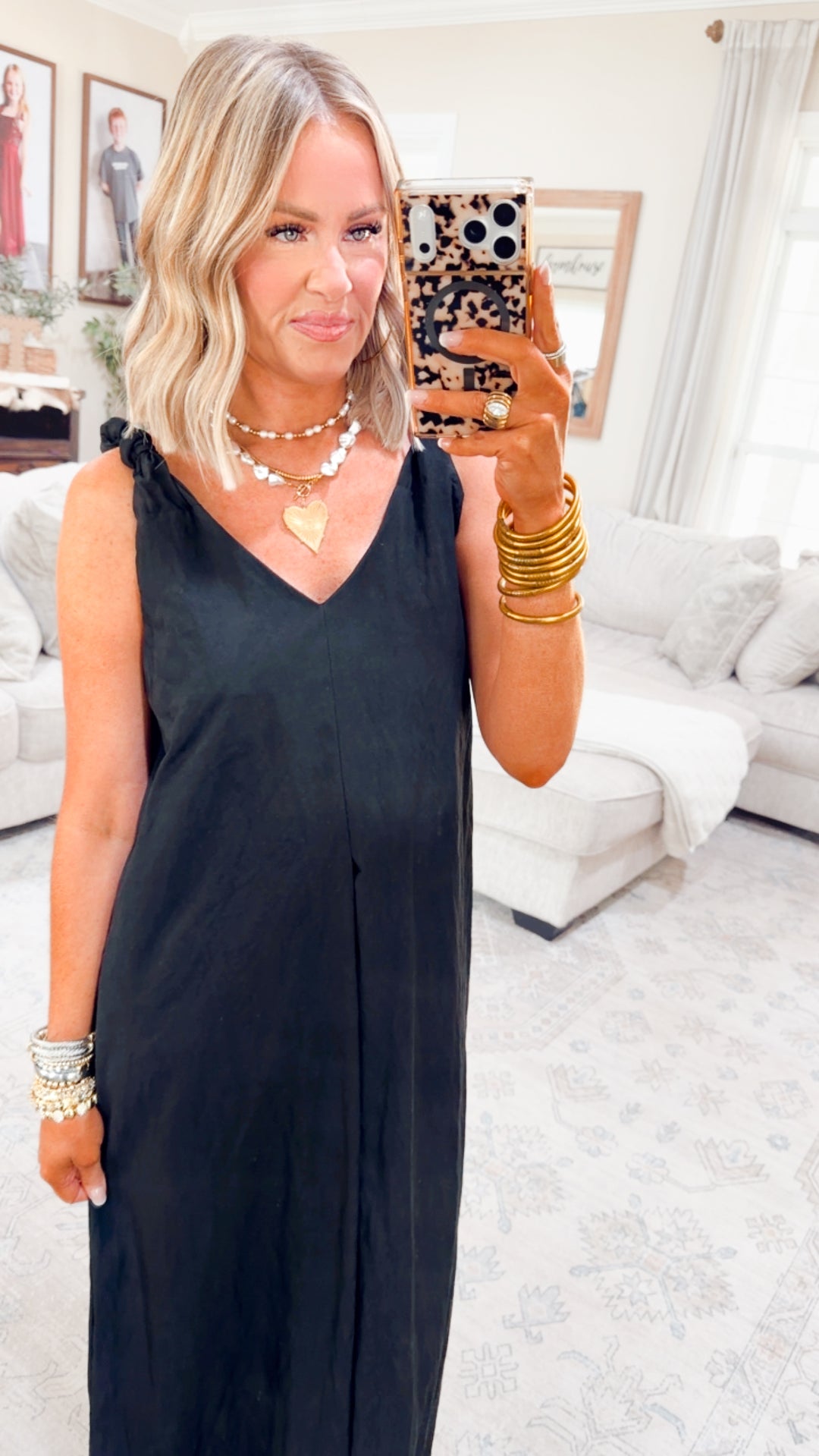 Effortless Knot-Strap Midi Dress