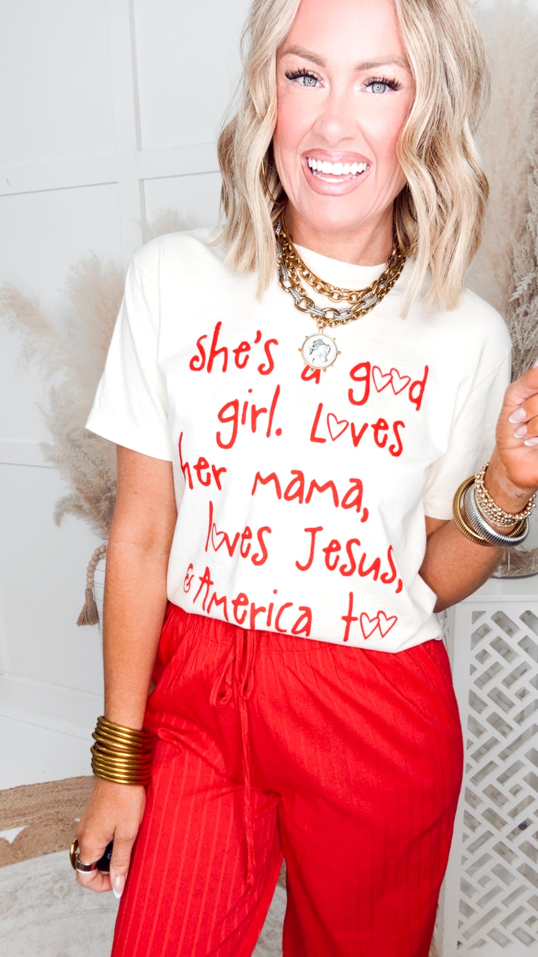 She's A Good Girl Cropped Tee