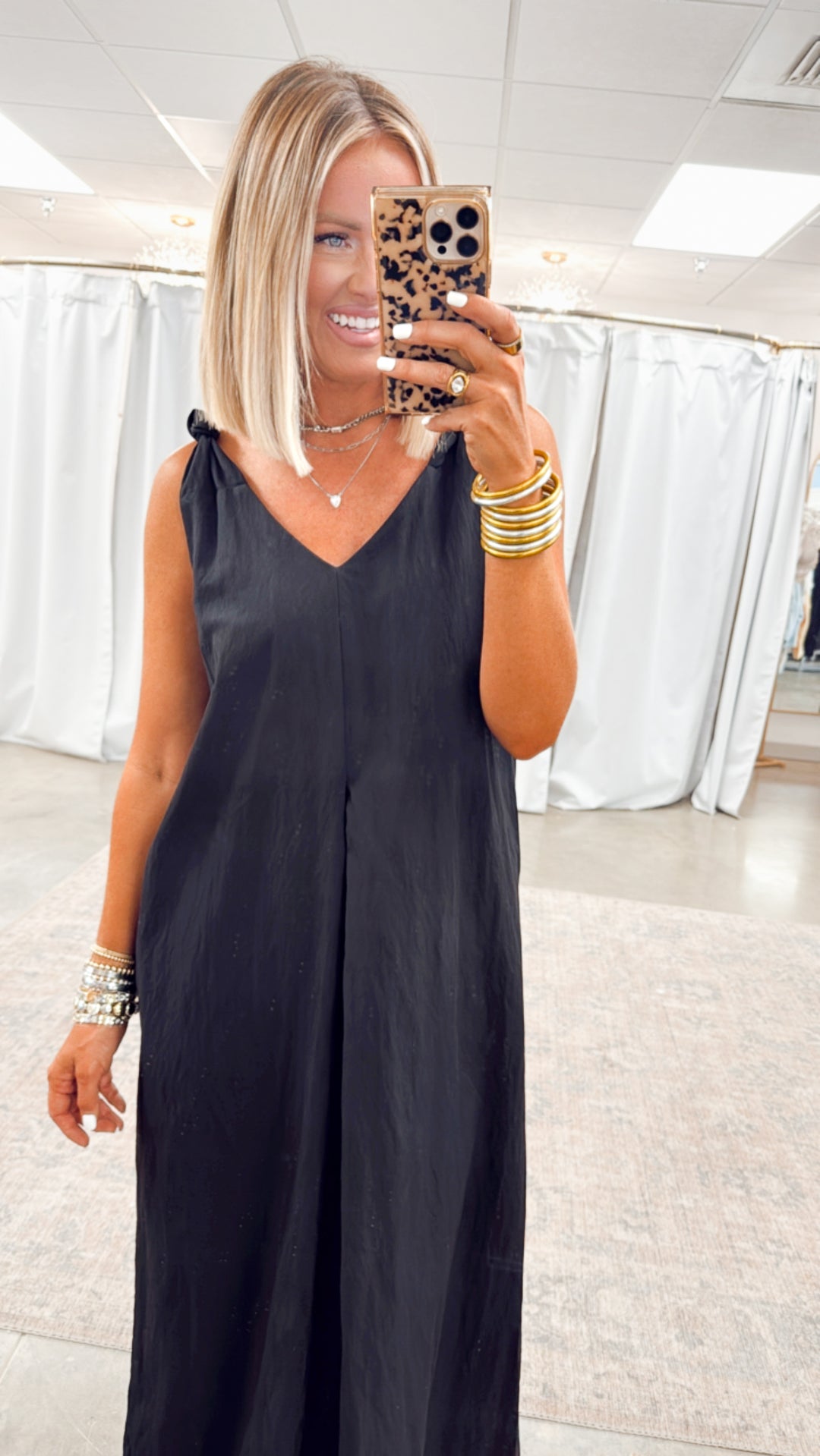 Effortless Knot-Strap Midi Dress