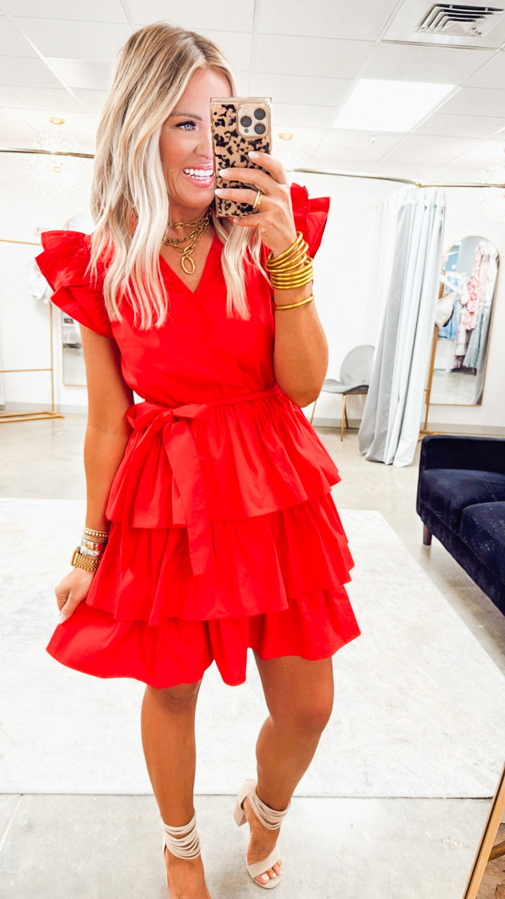The Ruby Flutter Dress