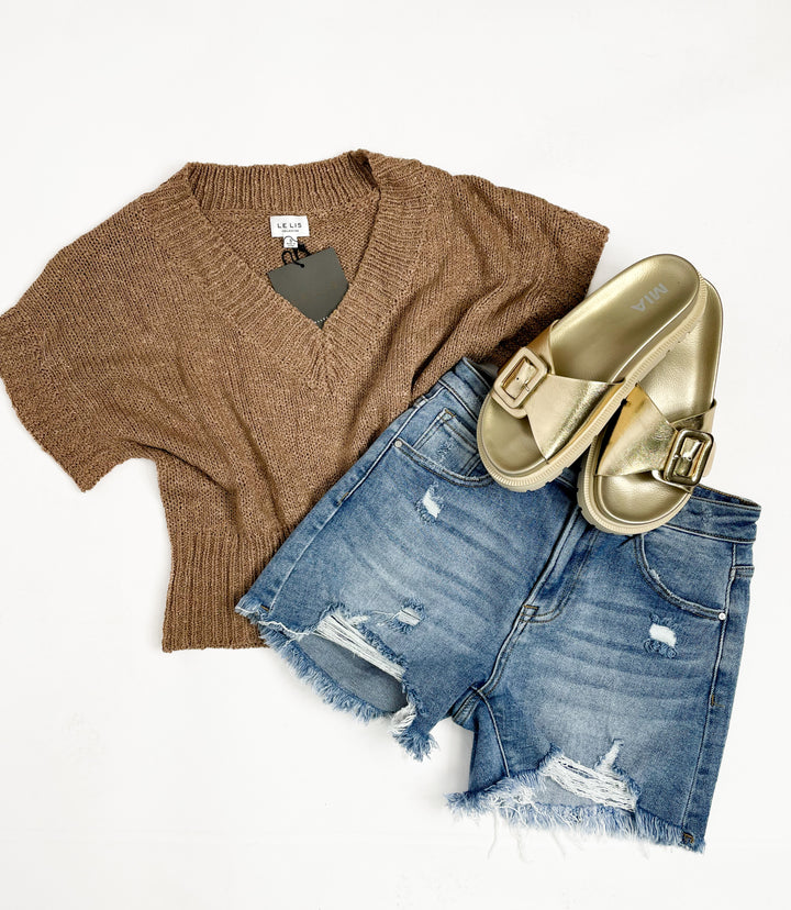 Vera V-Neck Sweater Top