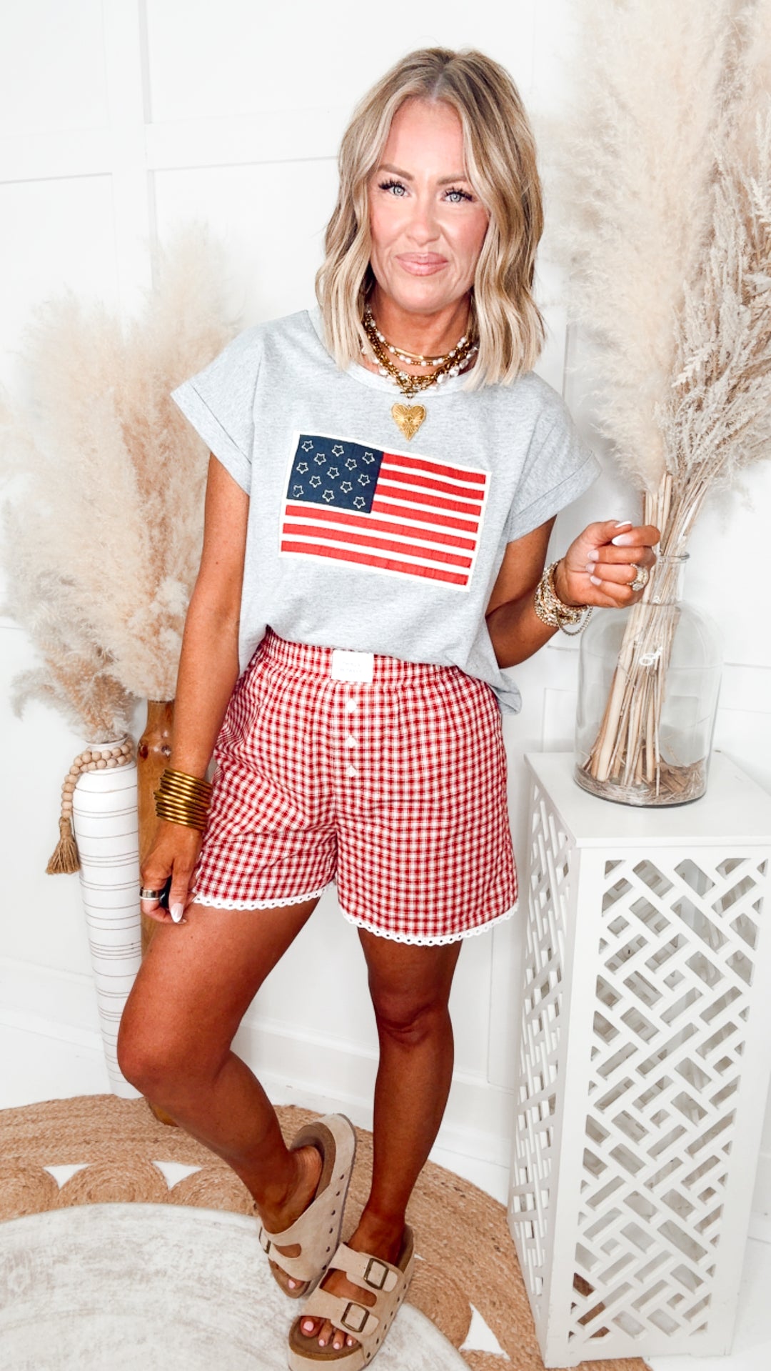 The Gingham Lounge Shorts