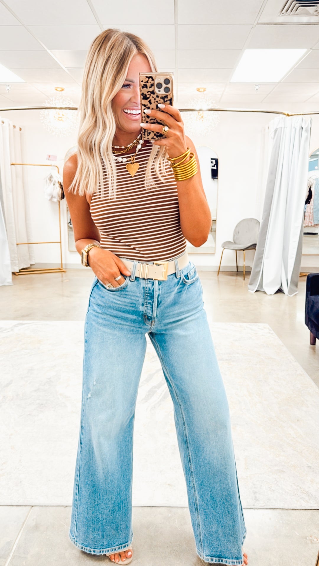 Veena Stripe Bodysuit