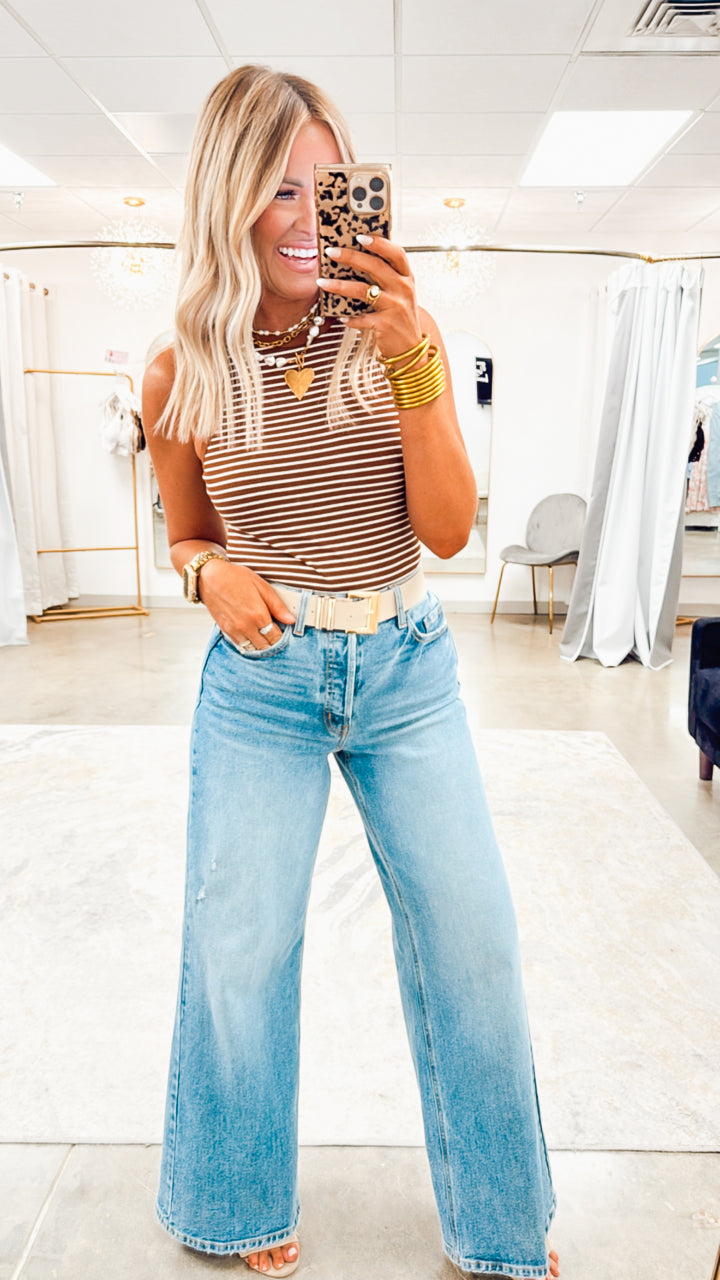 Veena Stripe Bodysuit