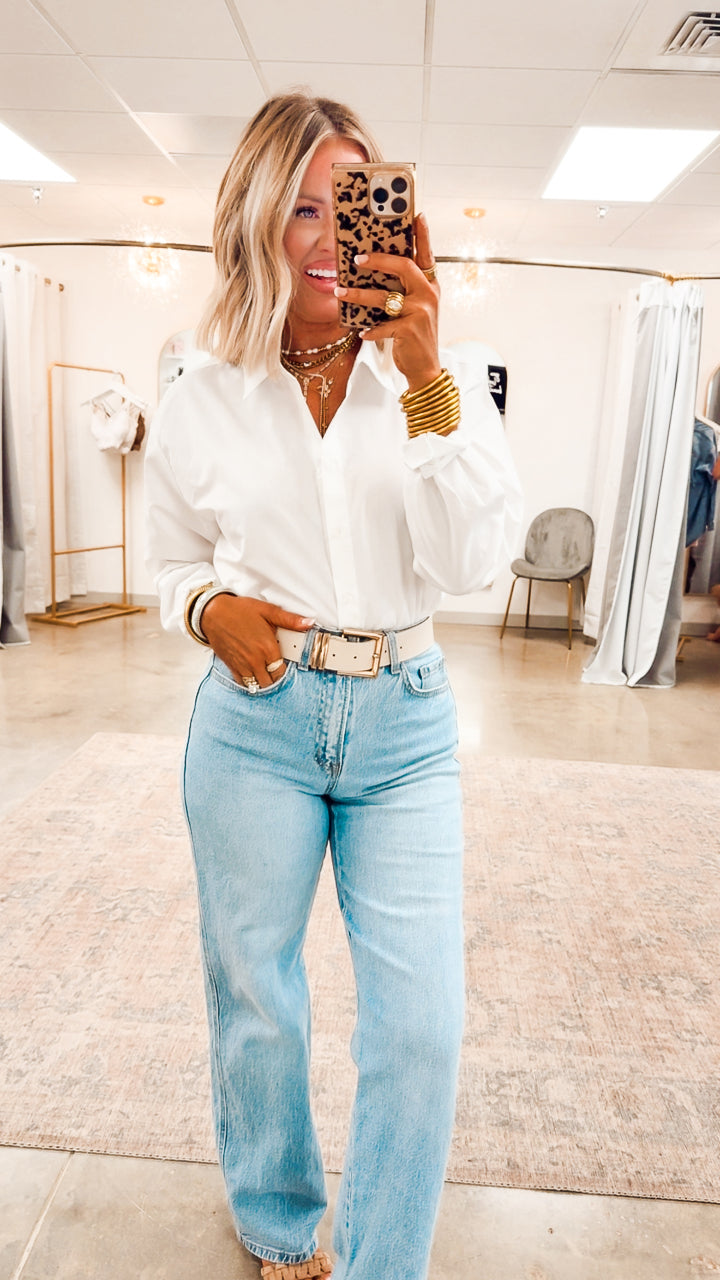 Gabby High Rise Baggy Straight Jean