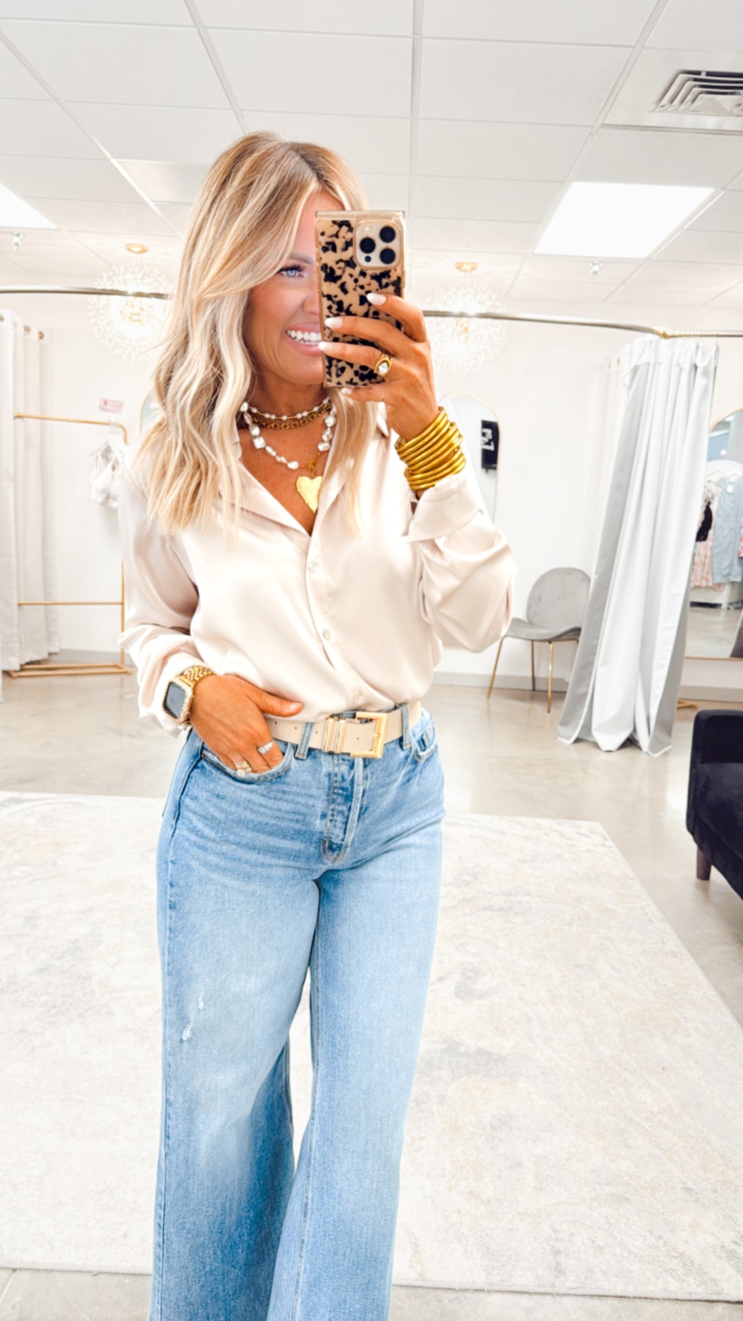 Satin Feels Bodysuit-Champagne