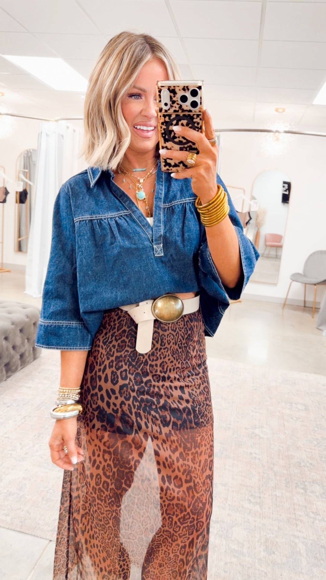 Denim Solace Top
