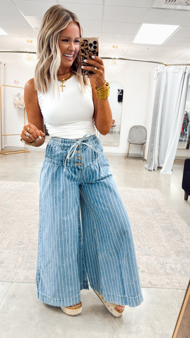 Paloma Striped Wide Leg Pants