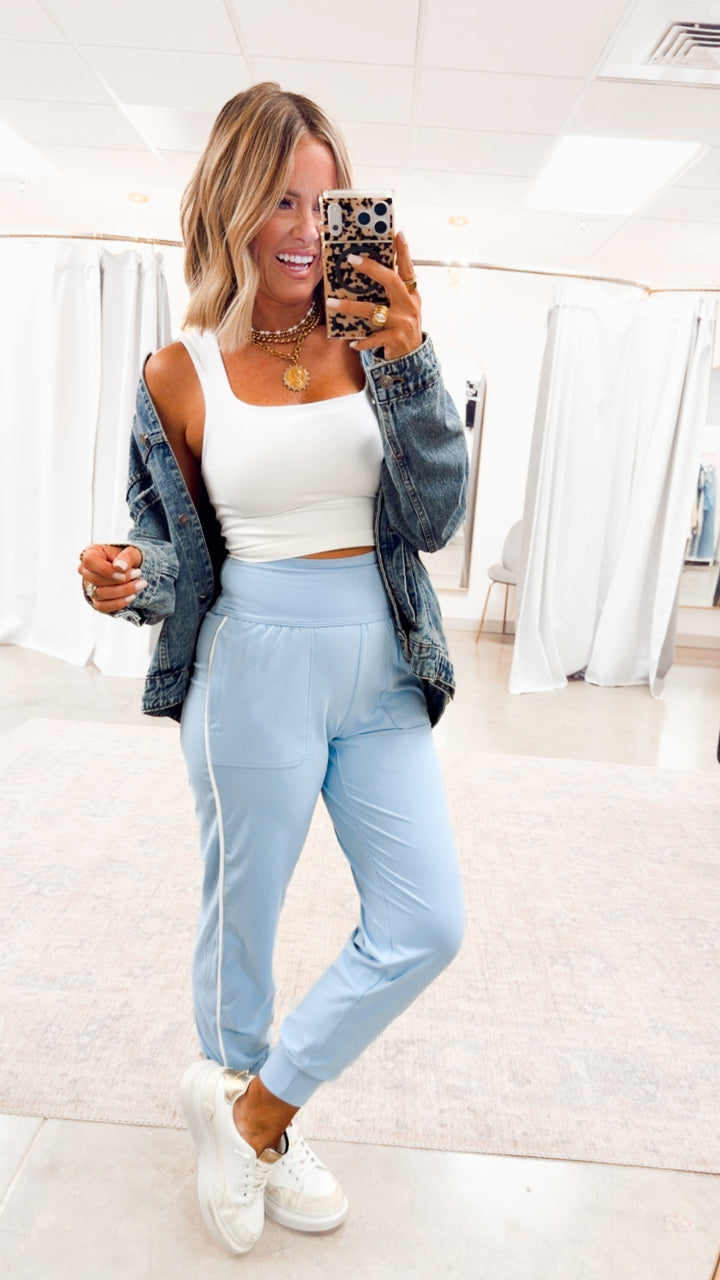 The Butter Flex Joggers-Lt Blue