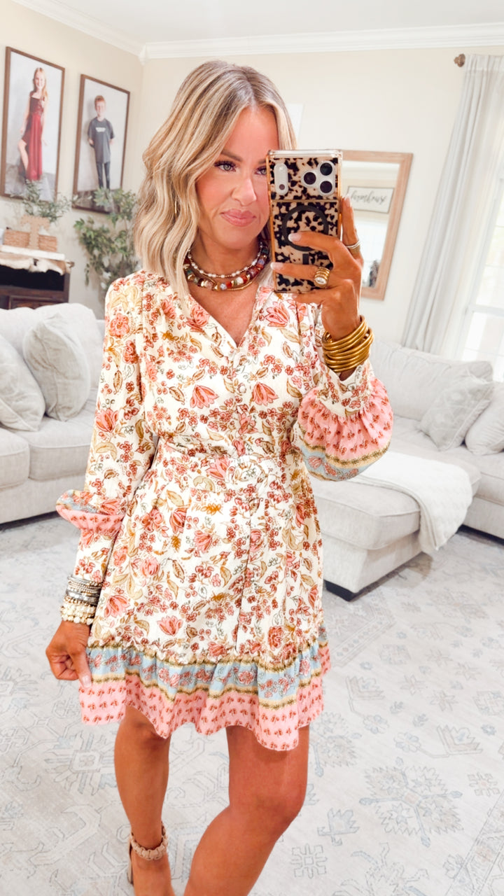 The Wren Floral Shirt Dress