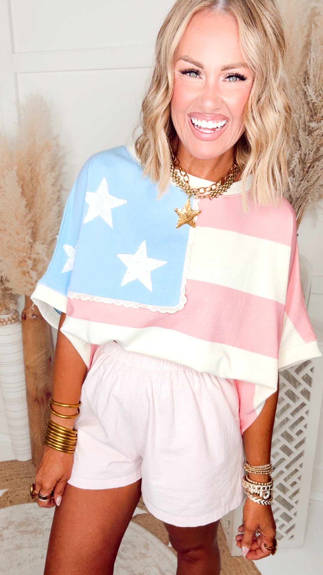 The Stars & Stripes Dolman Top