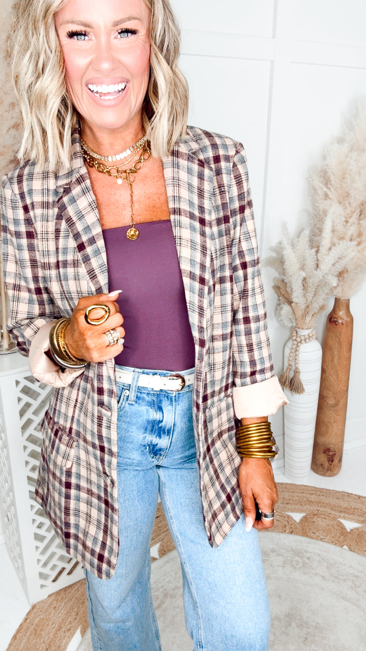 The Ashford Plaid Blazer
