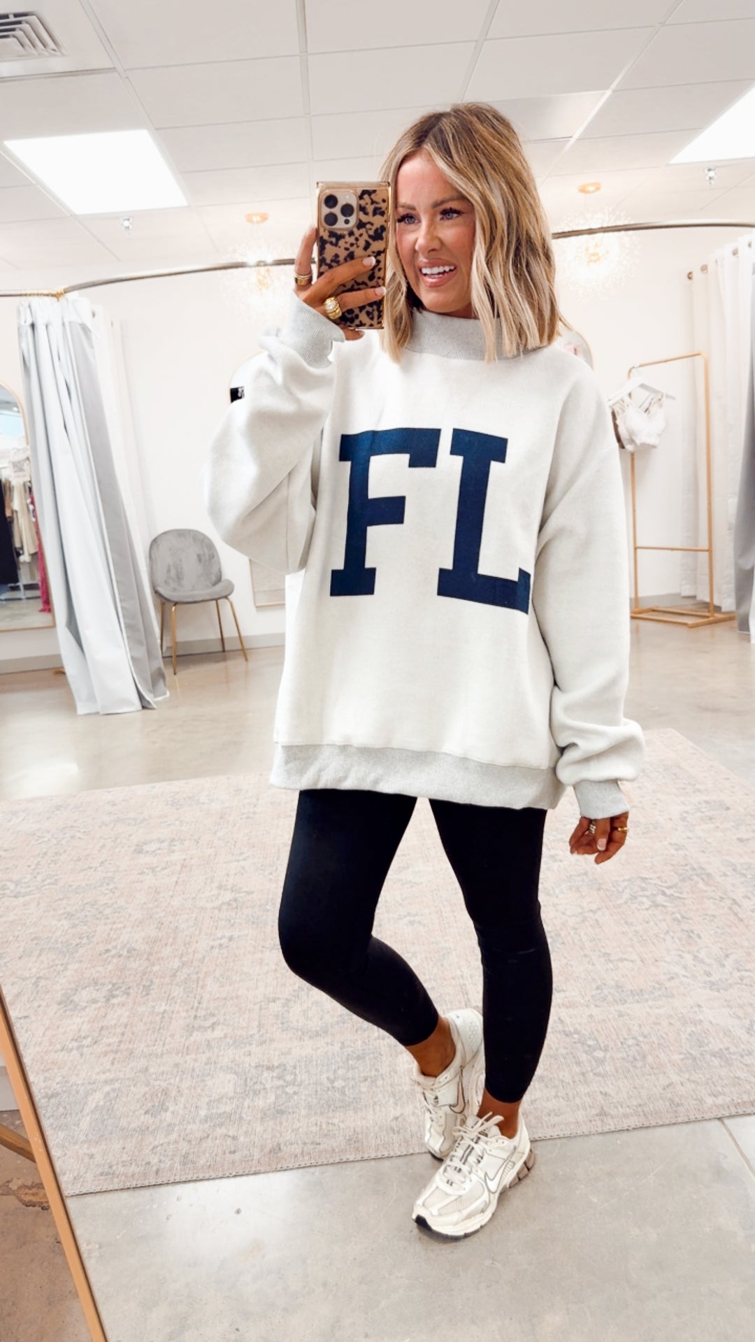 Florida Reversible Mock Neck Sweatshirt