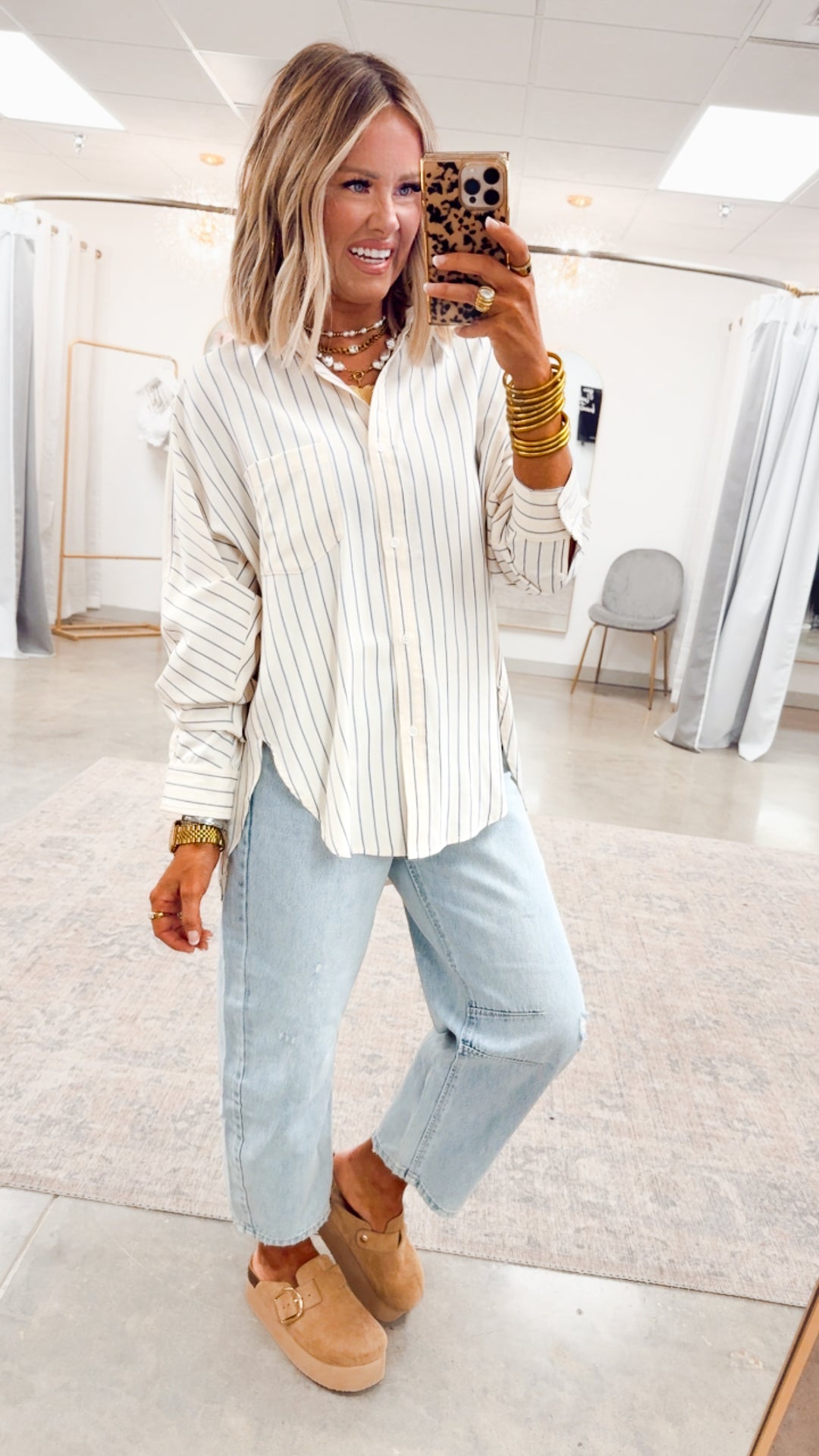 Sophisticated Stripe Blouse