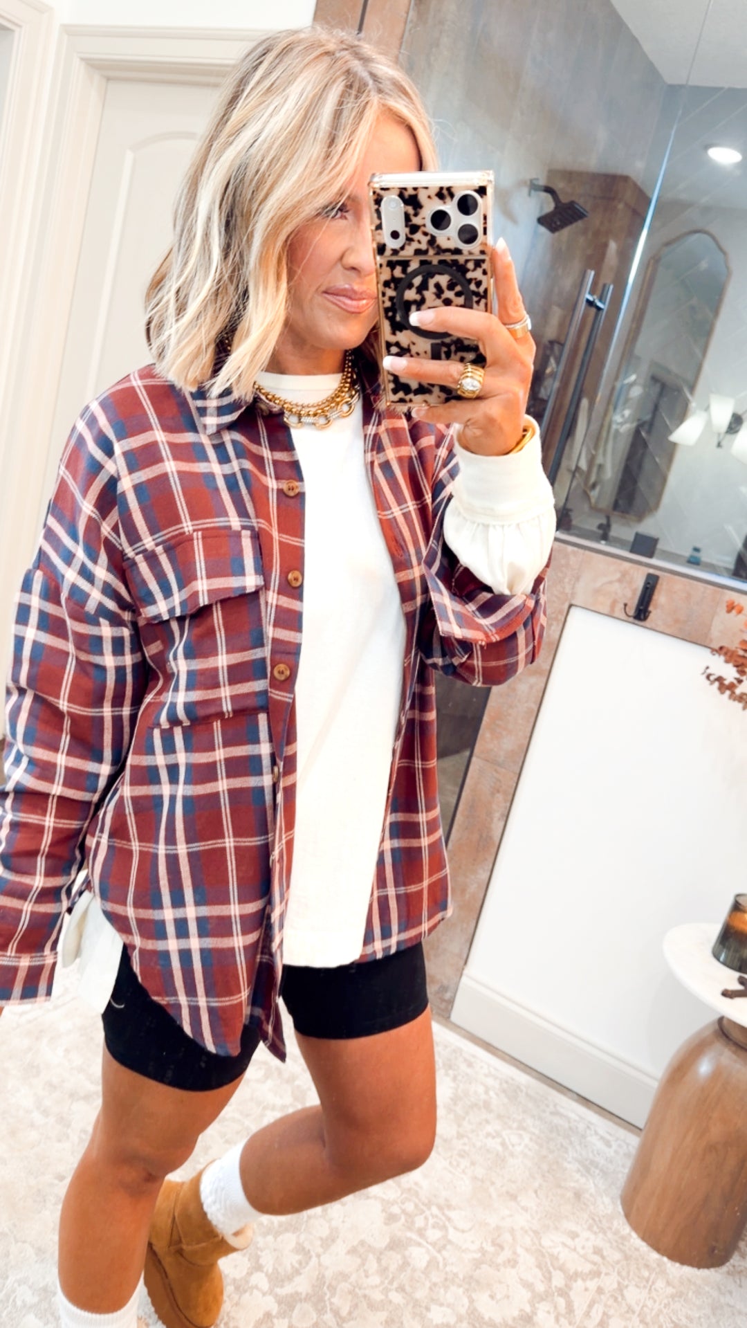 Bristol Plaid Flannel-Burgundy