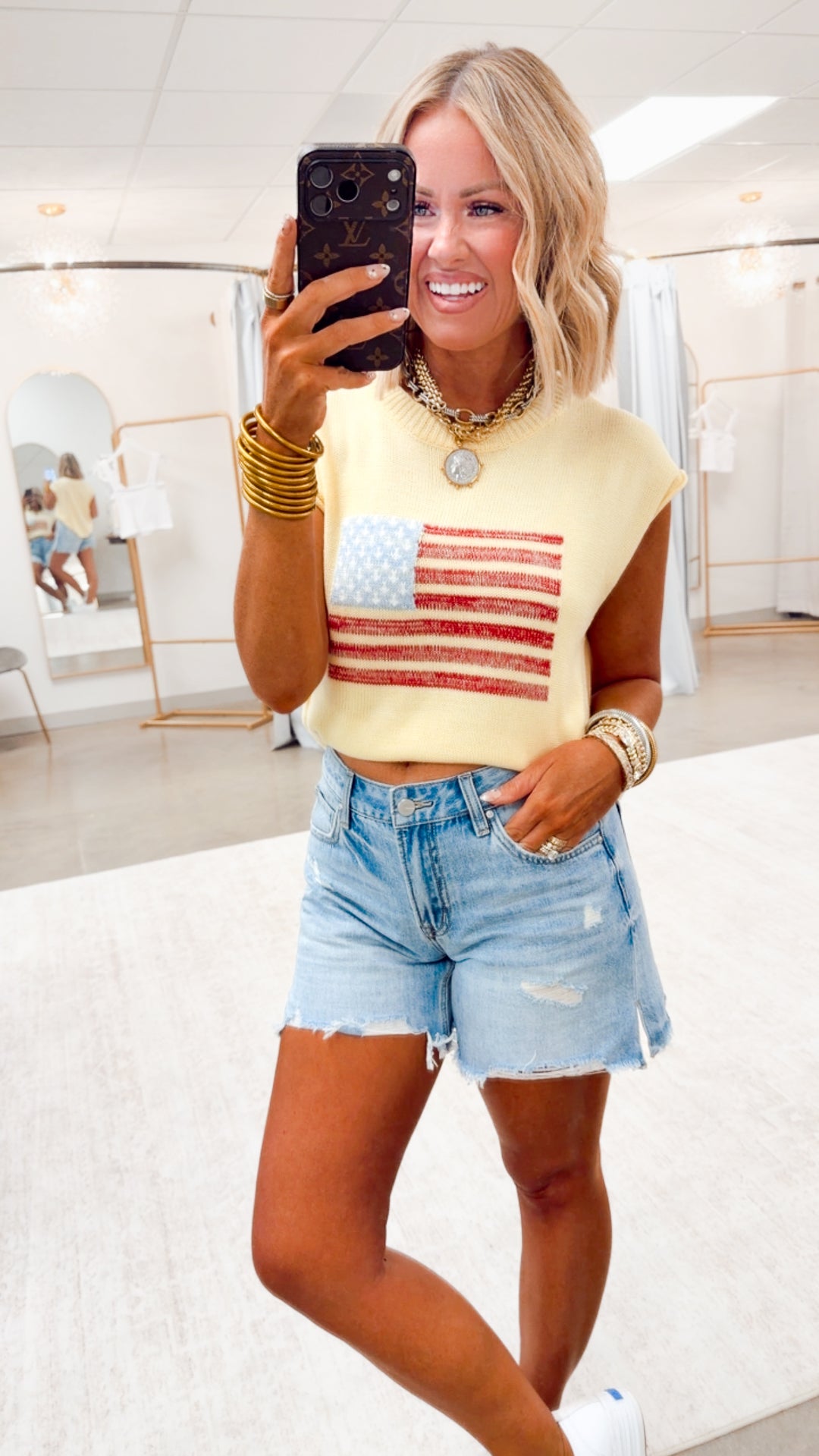 The Freedom Flag Sweater Top