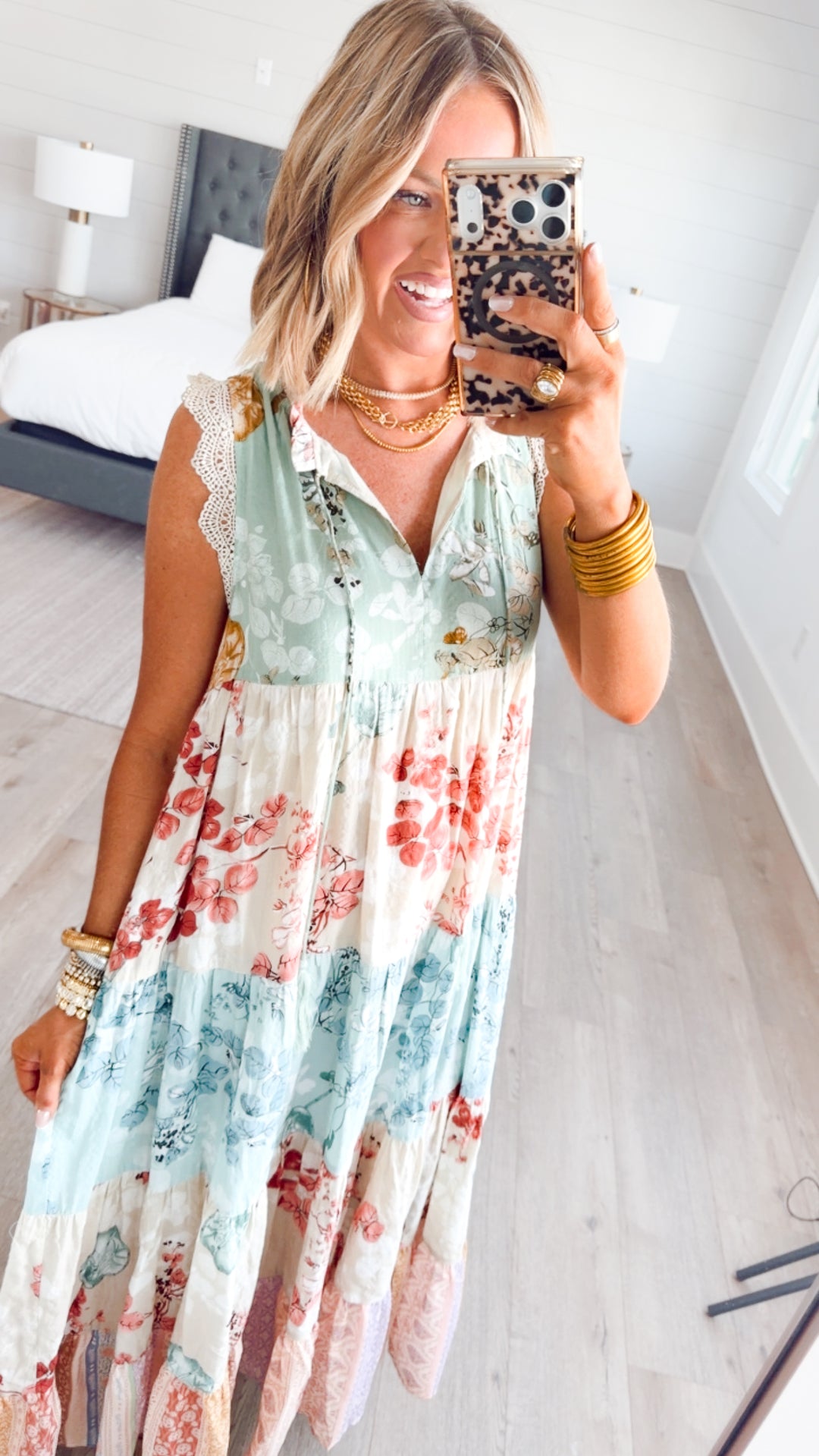 Patchwork Petal Dress