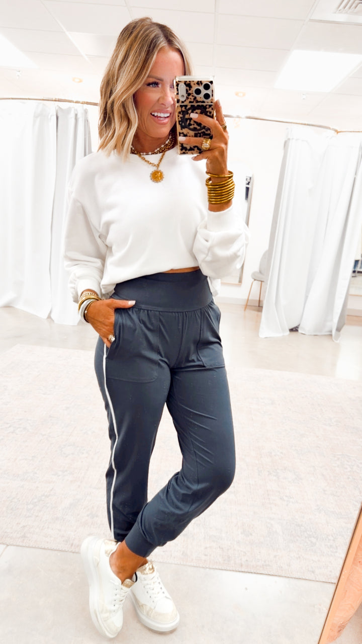 The Butter Flex Joggers-Charcoal