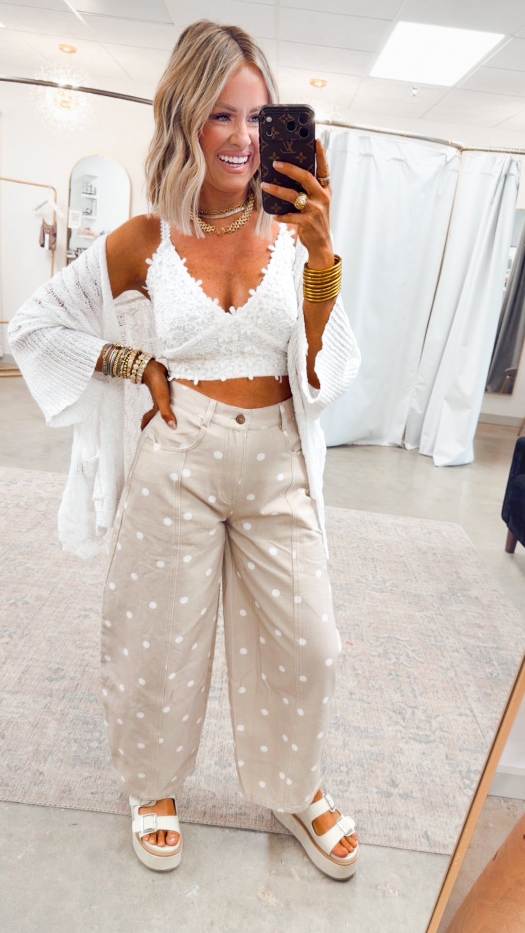 Wanderlace Bralette Top-White