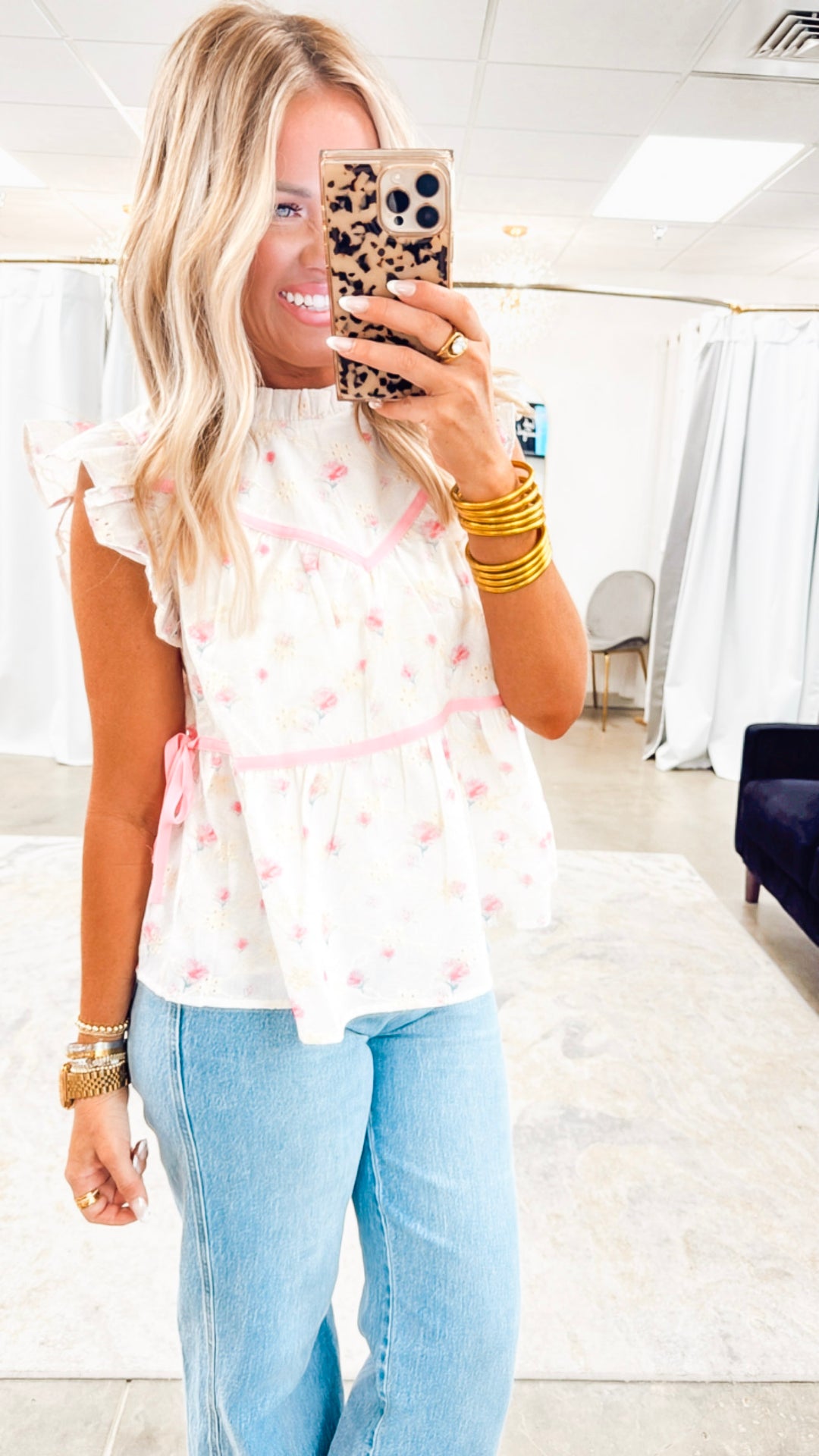 Camille Eyelet Top