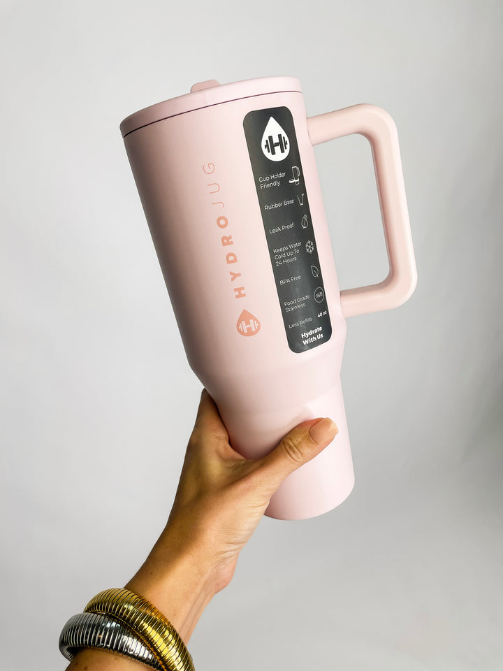 Hydrojug Traveler 40oz Tumbler-Pink Sand