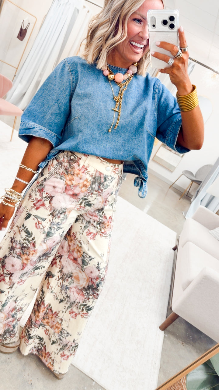 The Amarillo Sky Denim Top