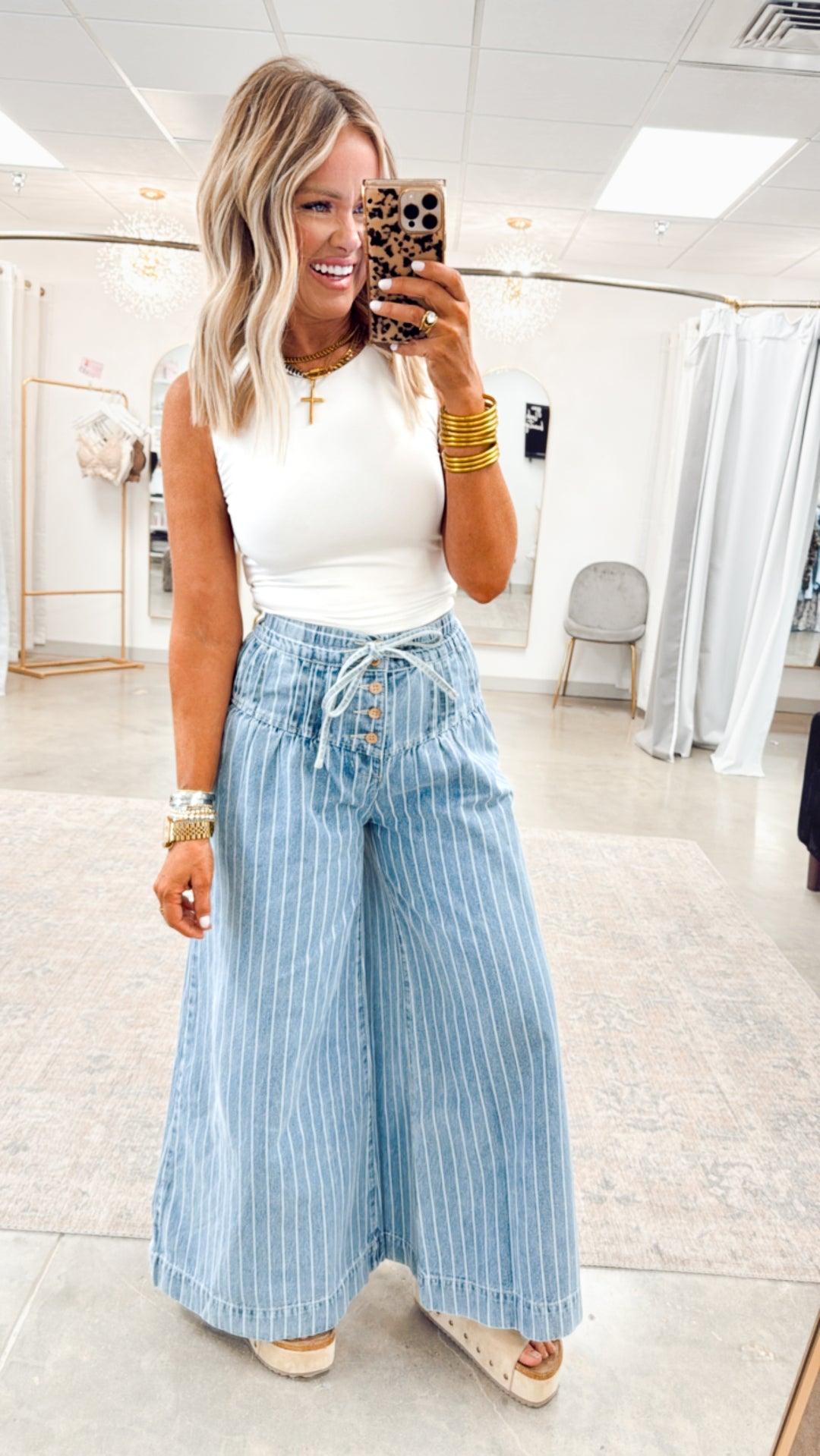 Paloma Striped Wide Leg Pants