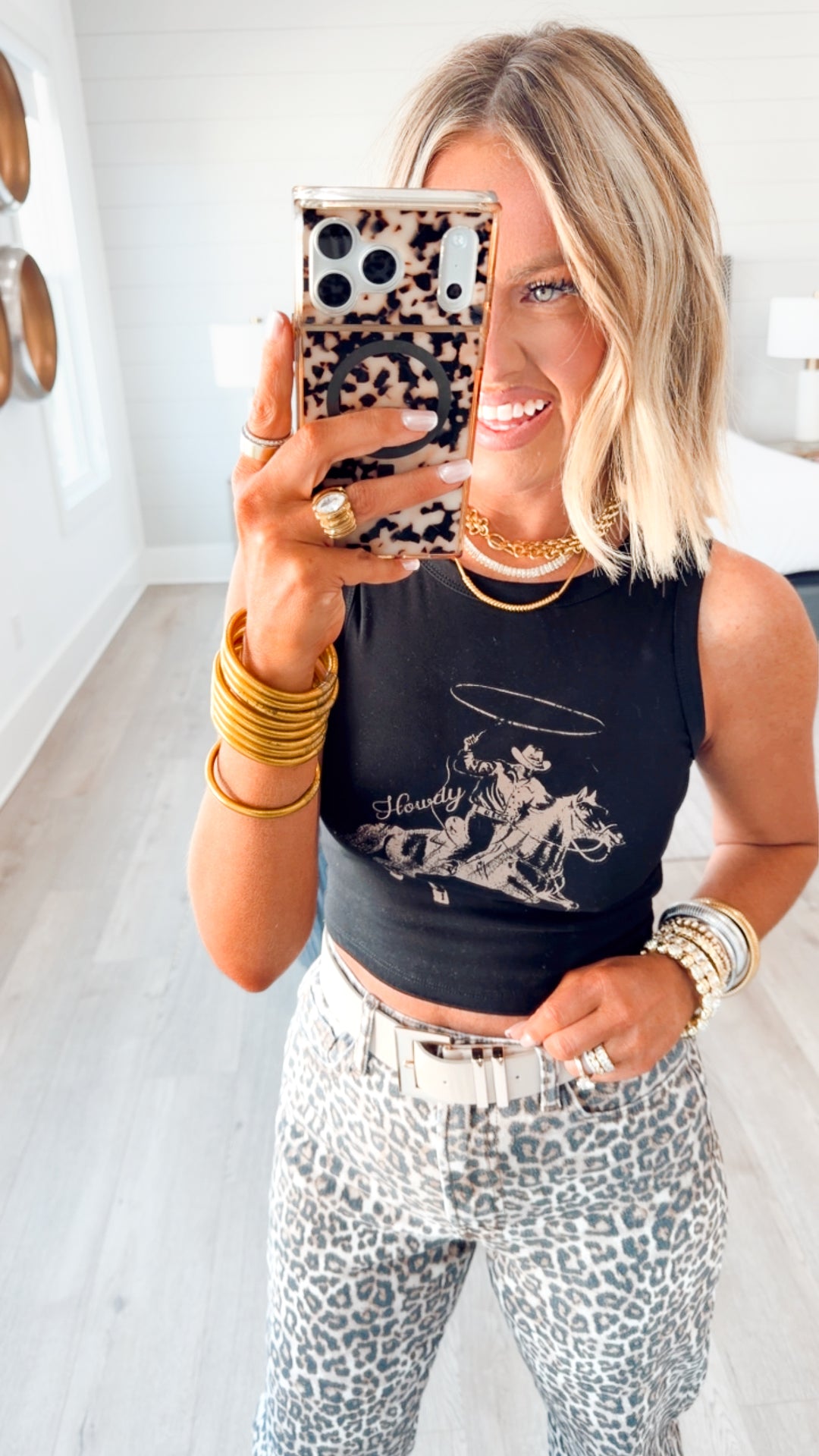 Saddle Up Tank-Black