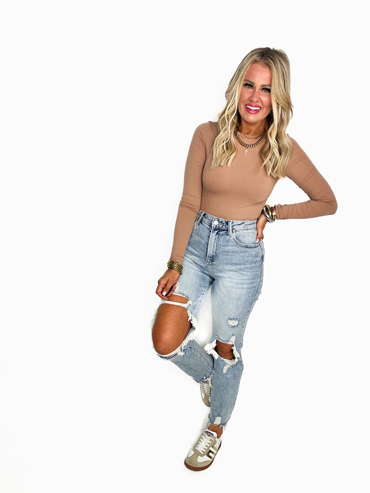 Long Sleeve Bodysuit- Sienna