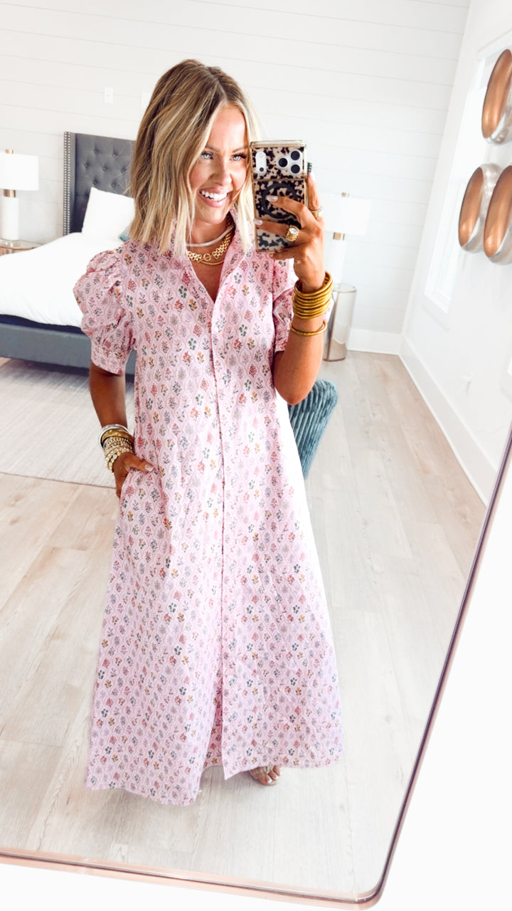 The Camellia Floral Midi Dress