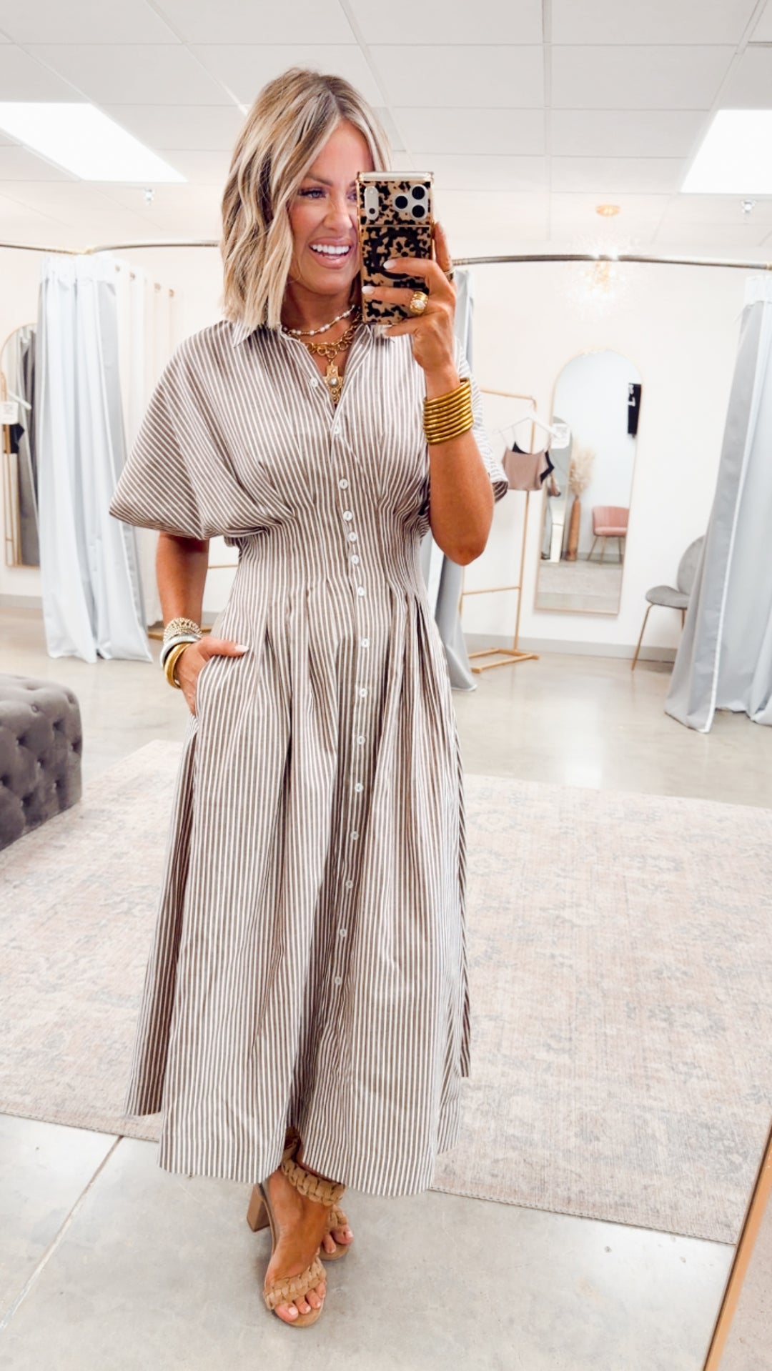 The Palm Coast Stripe Dress