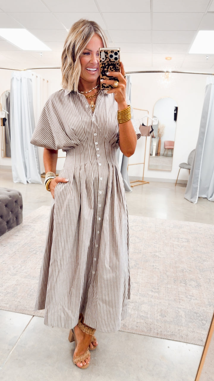 The Palm Coast Stripe Dress