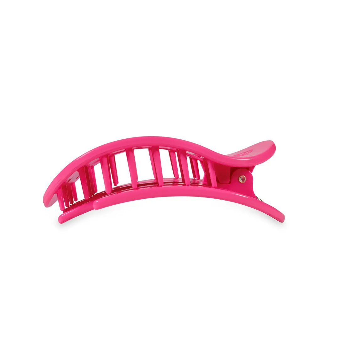 Flat Round Hair Clip Medium-Tropical Punch