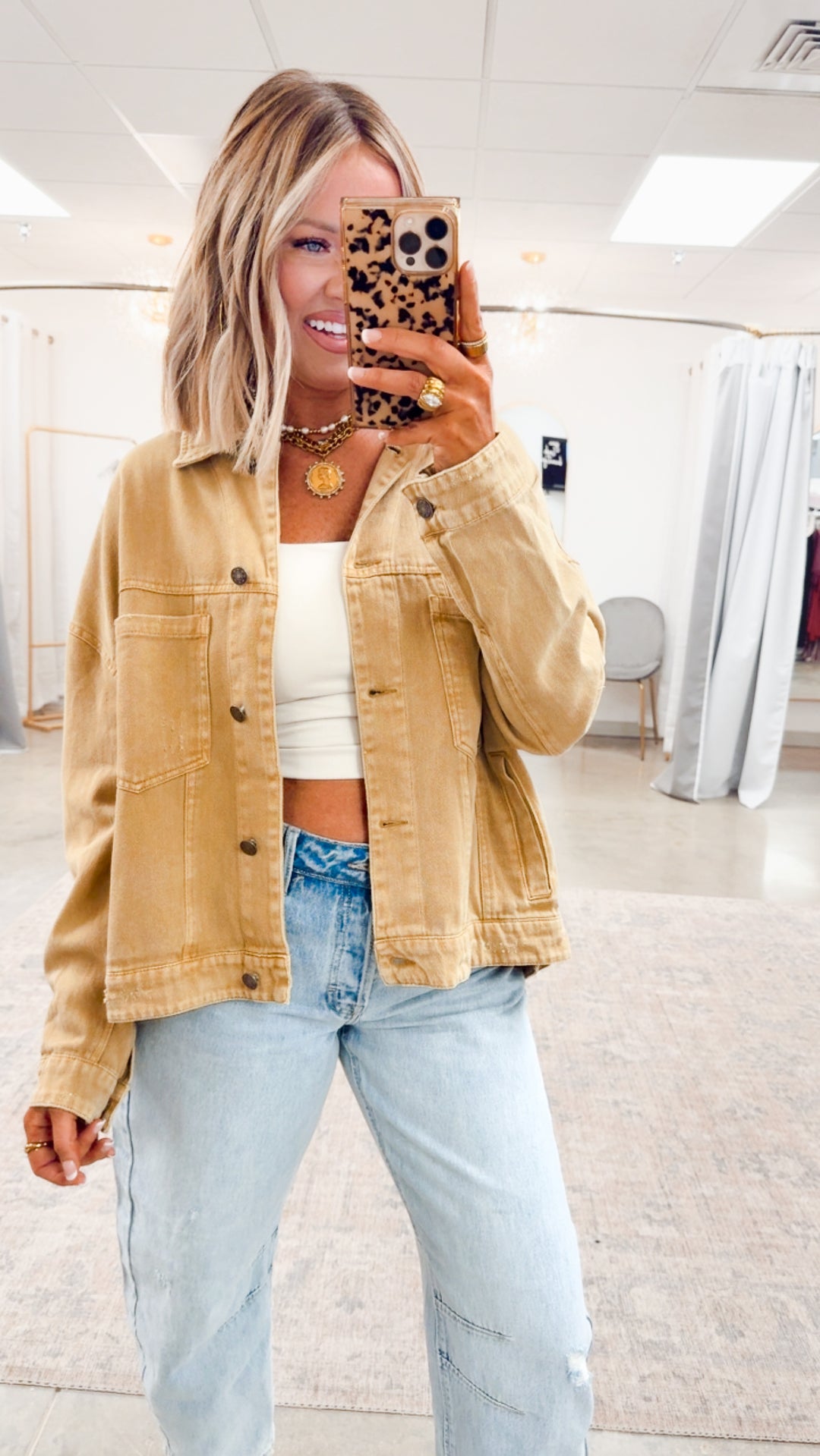 Oak Ridge Denim Jacket-Tea Satin