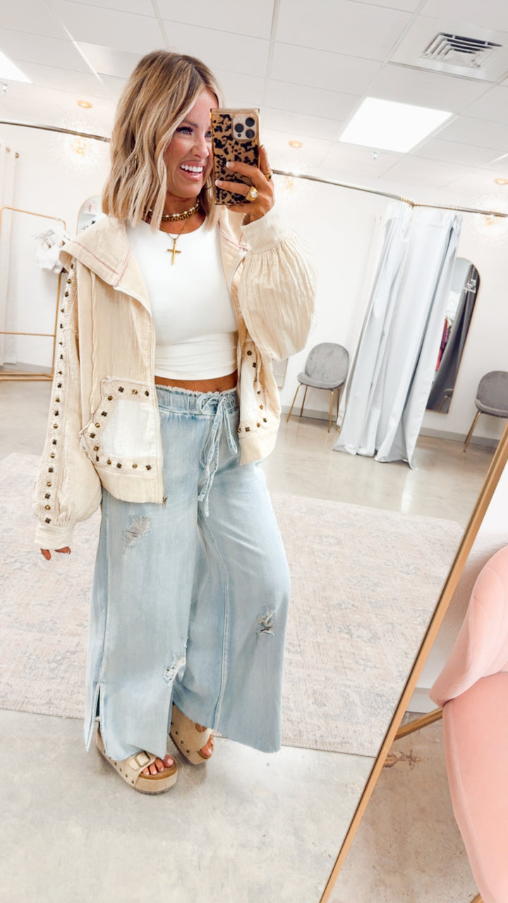 Free Spirit Lightweight Jacket-Natural