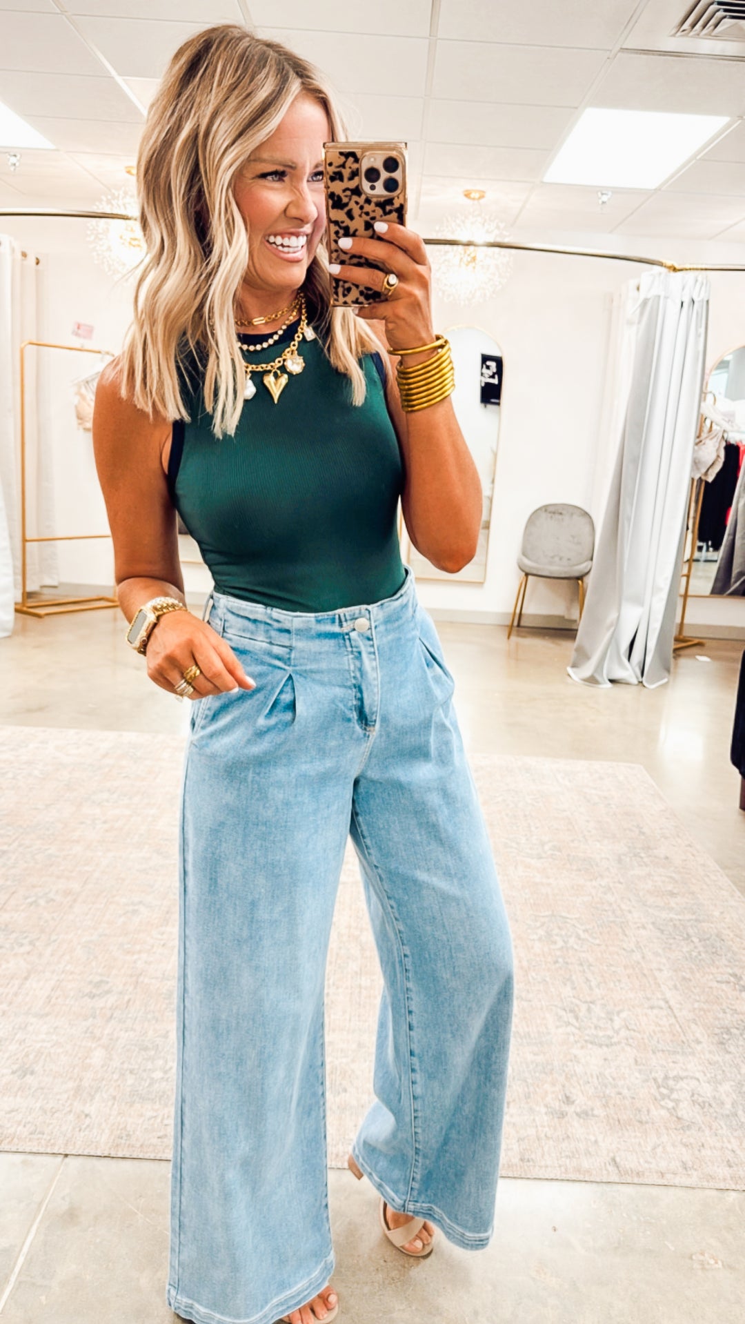 Jackie Mid Rise Wide Leg Jean