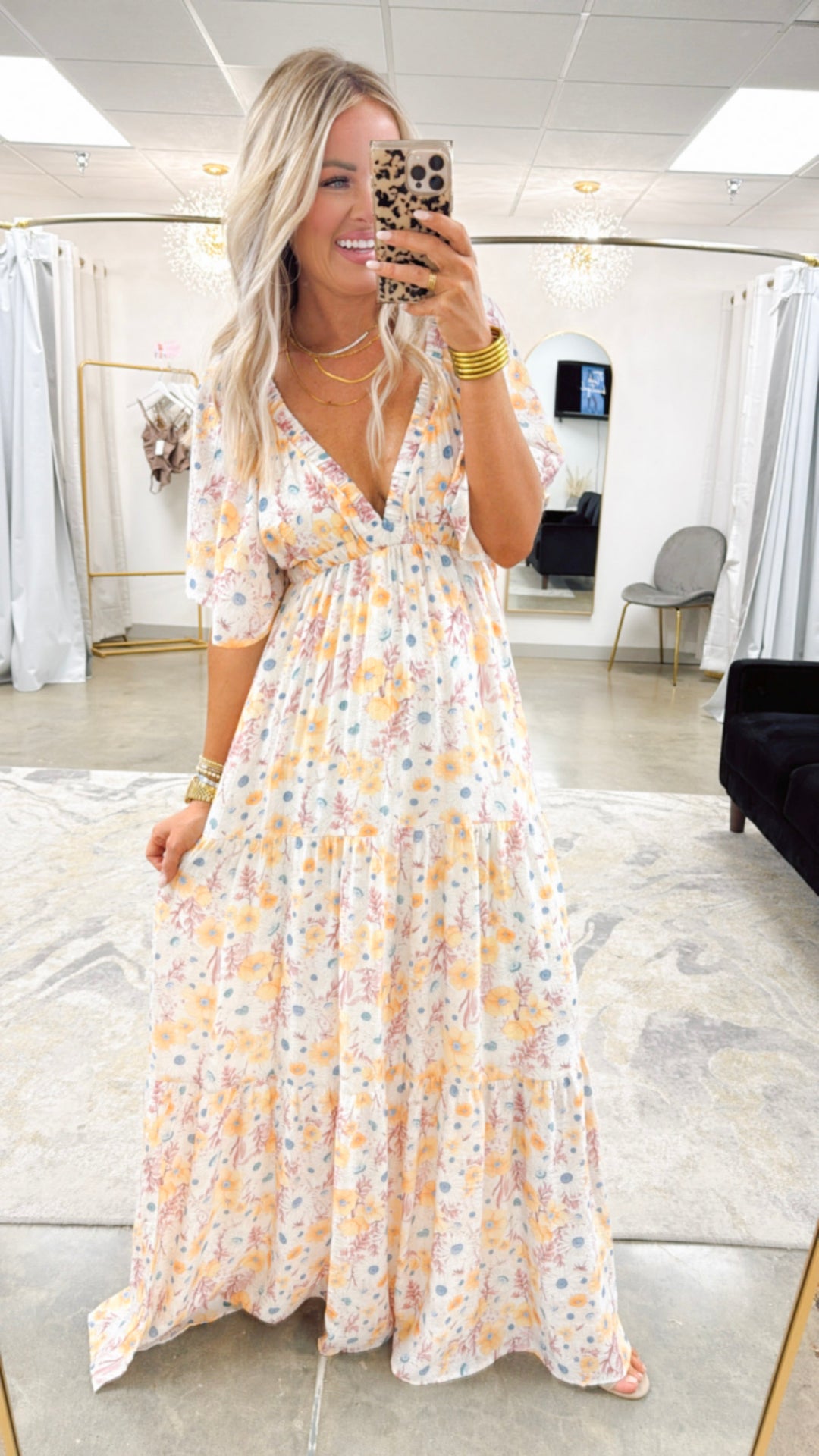Golden Hour Tiered Maxi Dress