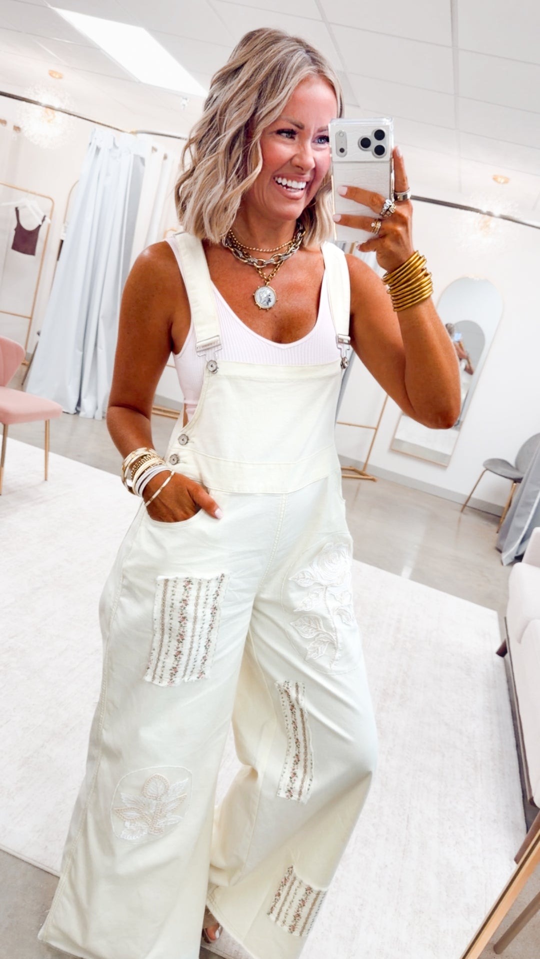 The Luma Patchwork Overalls