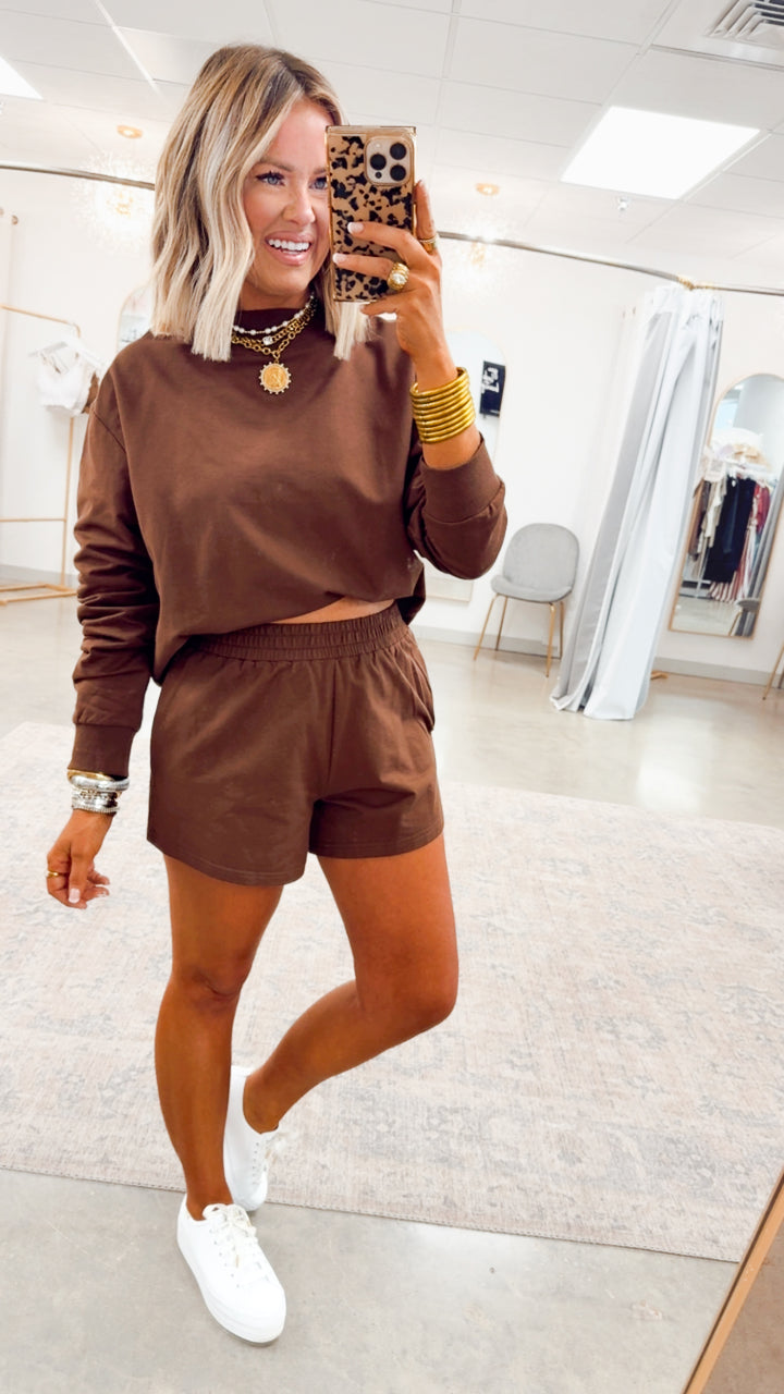 Hollis Two-Piece Set-Chocolate