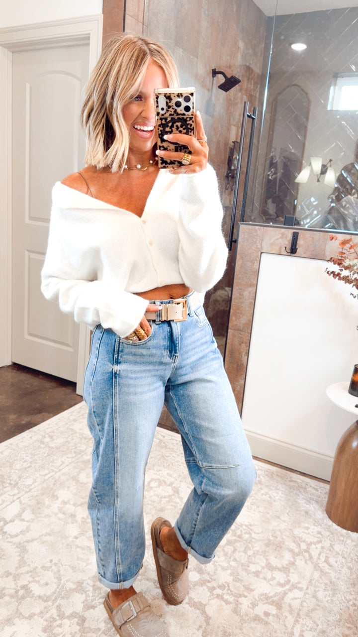 Seaside Stroll Cardigan-Snow