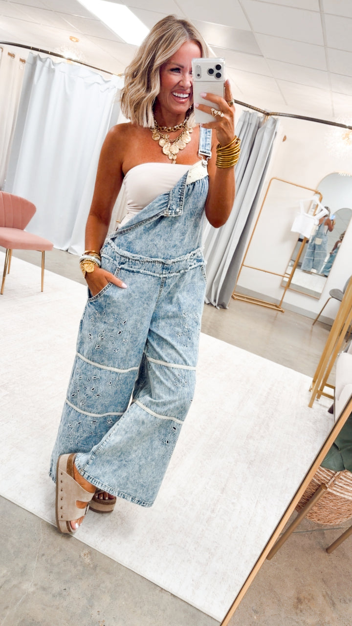 The Landry Twill Patch Overalls