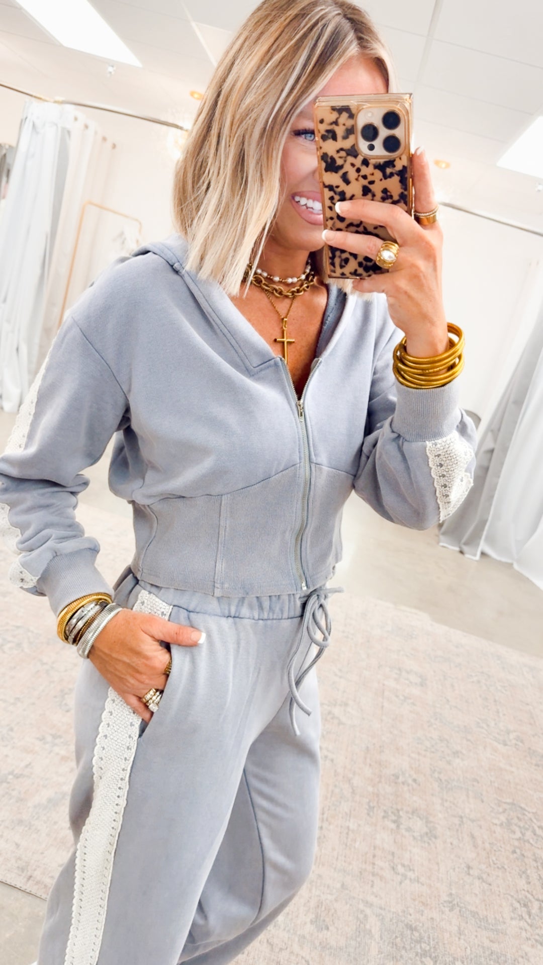 The Canyon Breeze Set-Washed Denim