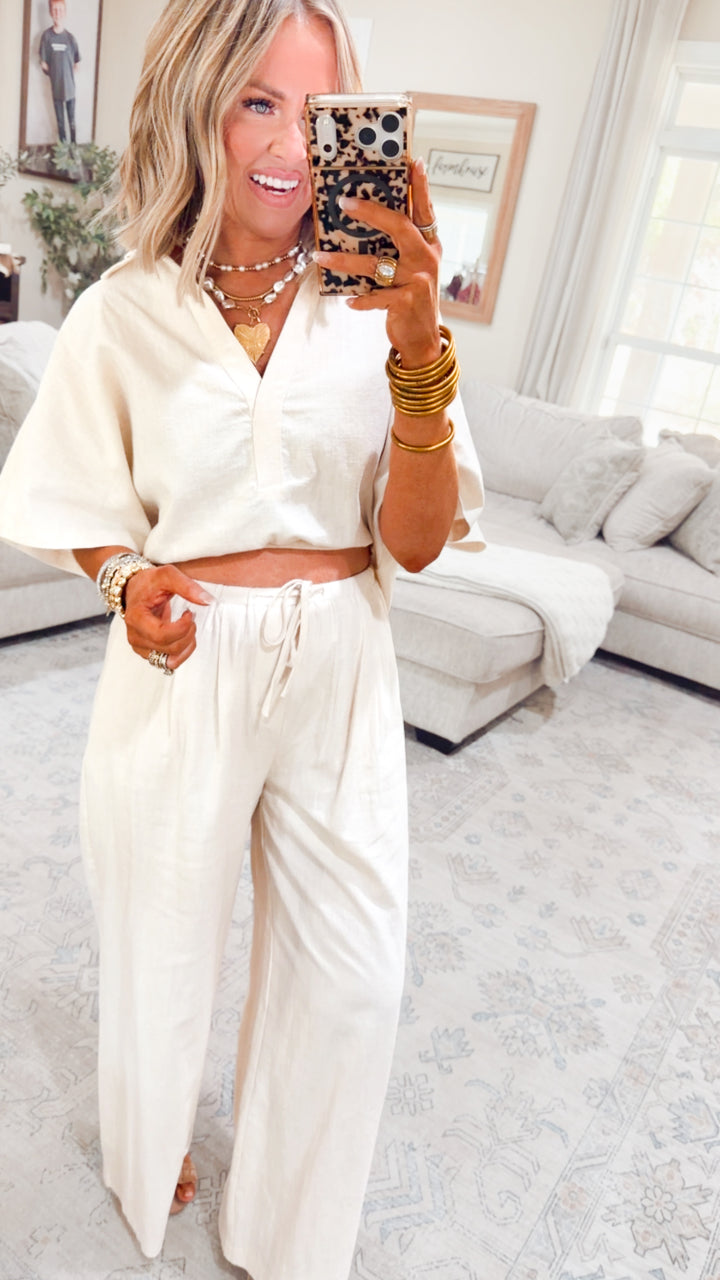 The Lora Popover Set- Linen