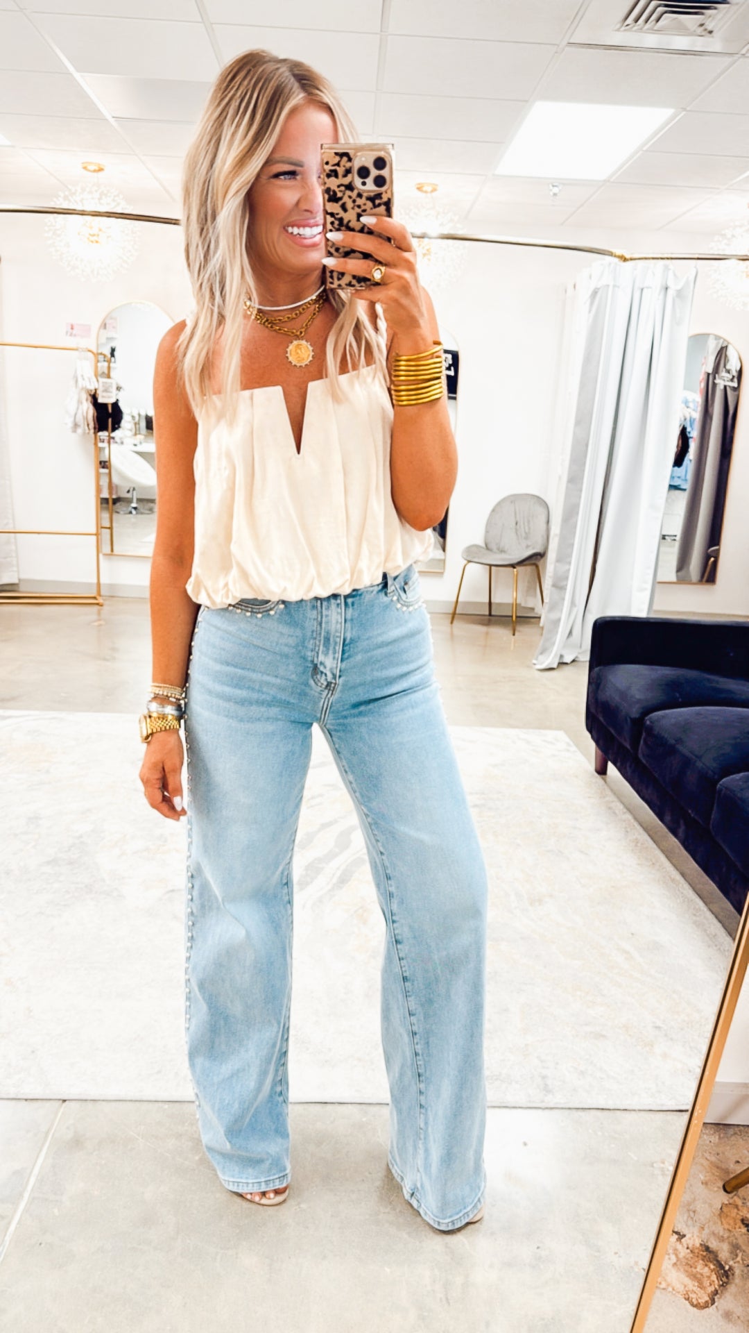 Nola Twist Top-Ivory