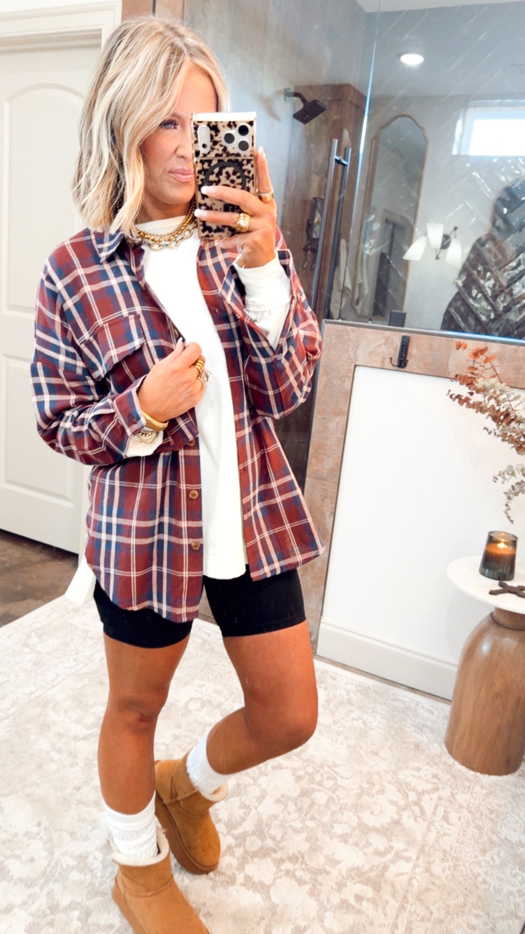 Bristol Plaid Flannel-Burgundy