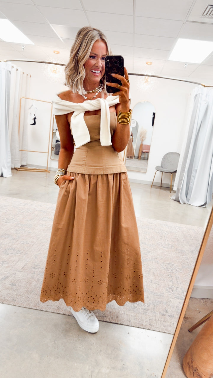The Adeline Scallop Hem Dress