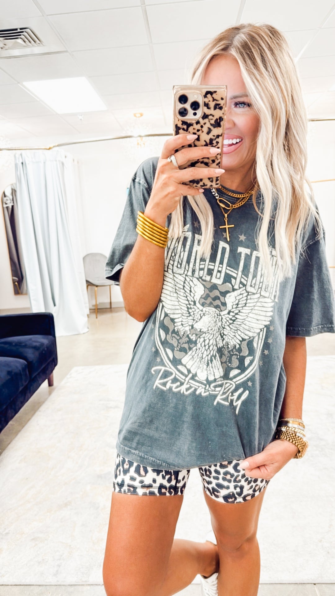 World Tour Rock N Roll Vintage Graphic Tee